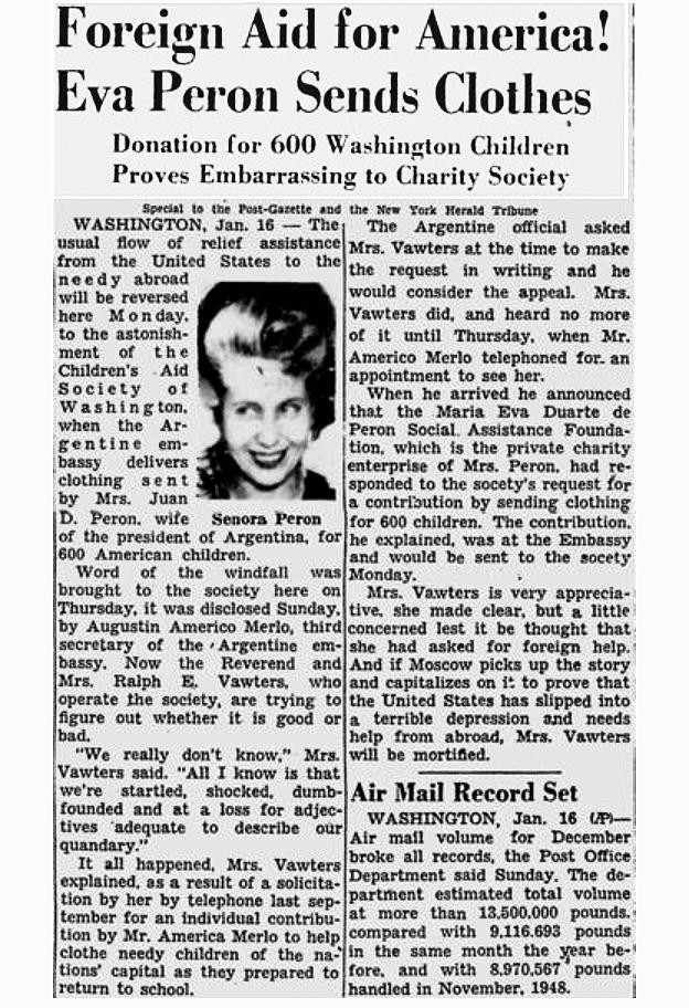 Pitsburgh Gazette, 16 de enero de 1949