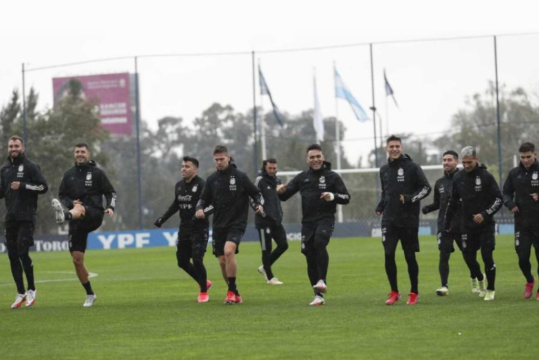 Entrenamiento de la Selección Argentina, AFA, fútbol, predio de Ezeiza, NA