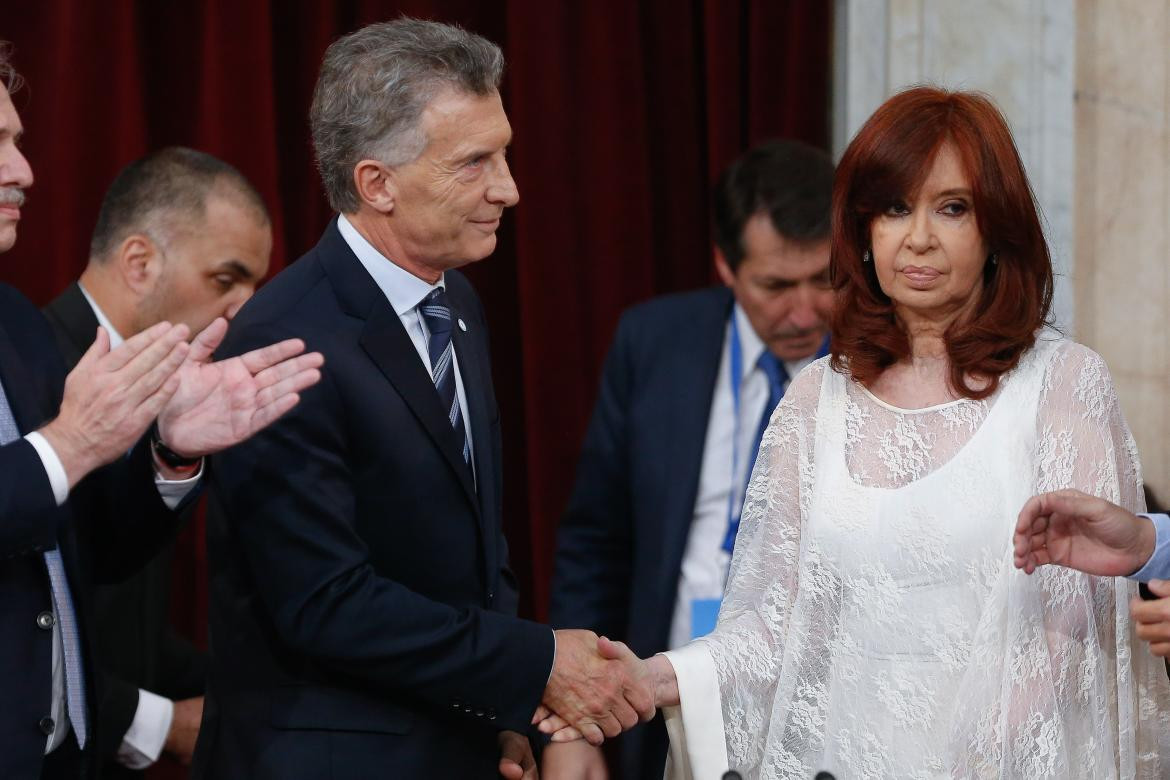 Cristina Kirchner y Mauricio Macri, AGENCIA NA