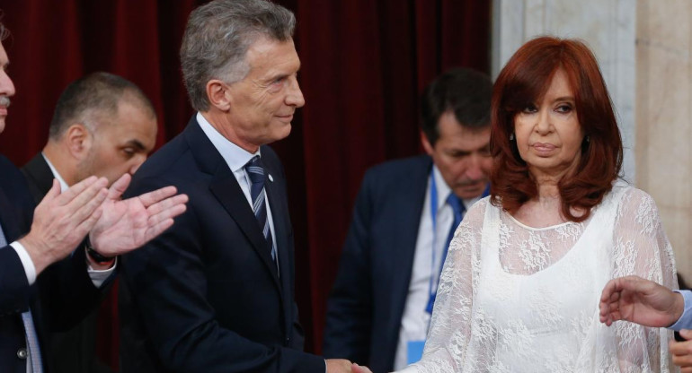 Cristina Kirchner y Mauricio Macri, AGENCIA NA