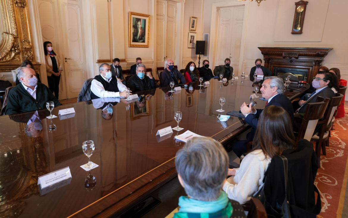 Encuentro entre Alberto Fernández y la CGT, AGENCIA NA