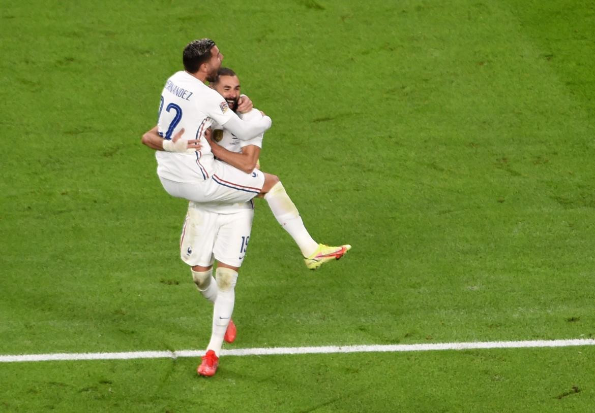 Festejo de Francia ante Bélgica por la Liga de las Naciones UEFA, REUTERS
