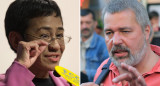 Maria Ressa y ruso Dmitry Muratov, EFE