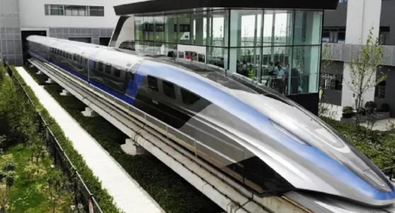 China creó el tren más rápido del mundo: levita y alcanza los 600 km/h