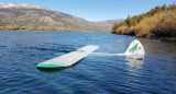 Avioneta amerizó en lago en Trevelin