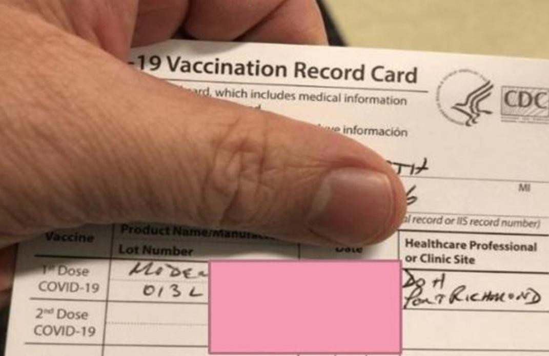 Certificado de vacunación contra coronavirus