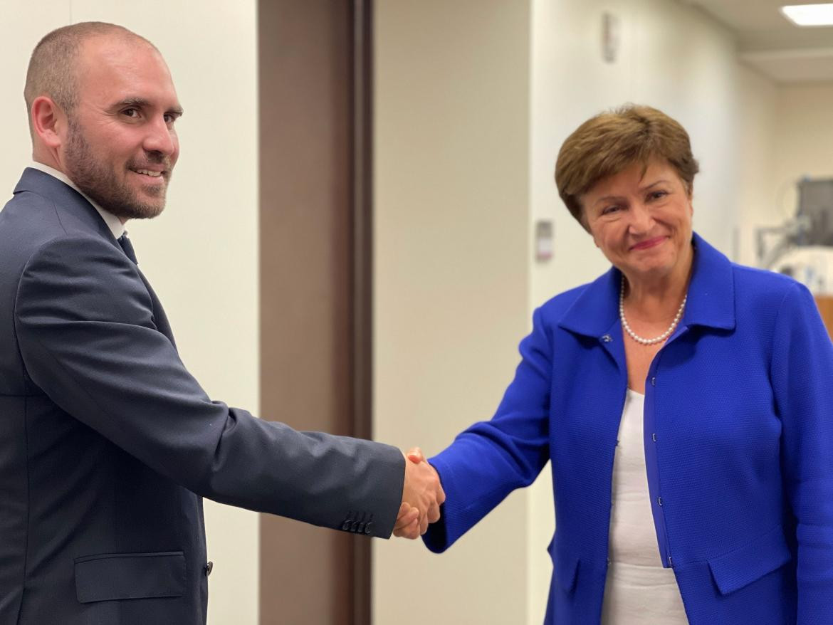 Martín Guzmán y Kristalina Georgieva, foto presidencia