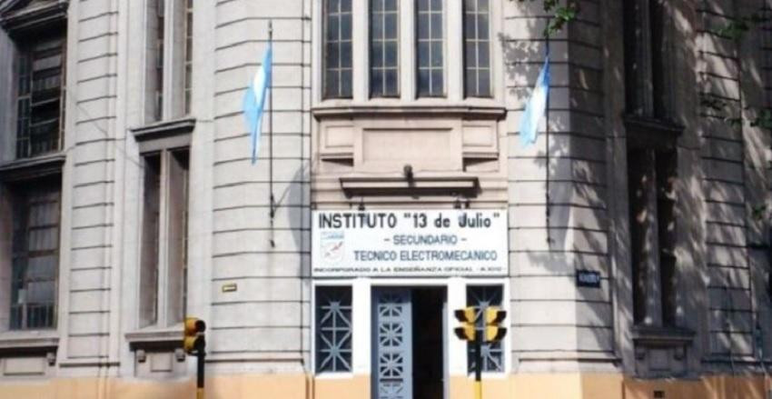 El instituto de San Telmo que fue amenazado.