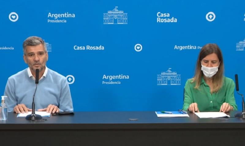 Juan Zabaleta y Fernanda Raverta