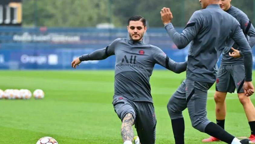 Mauro Icardi, entrenamiento, foto prensa PSG