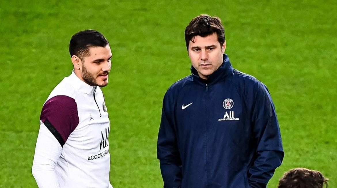 Mauro Icardi y Mauricio Pochettino