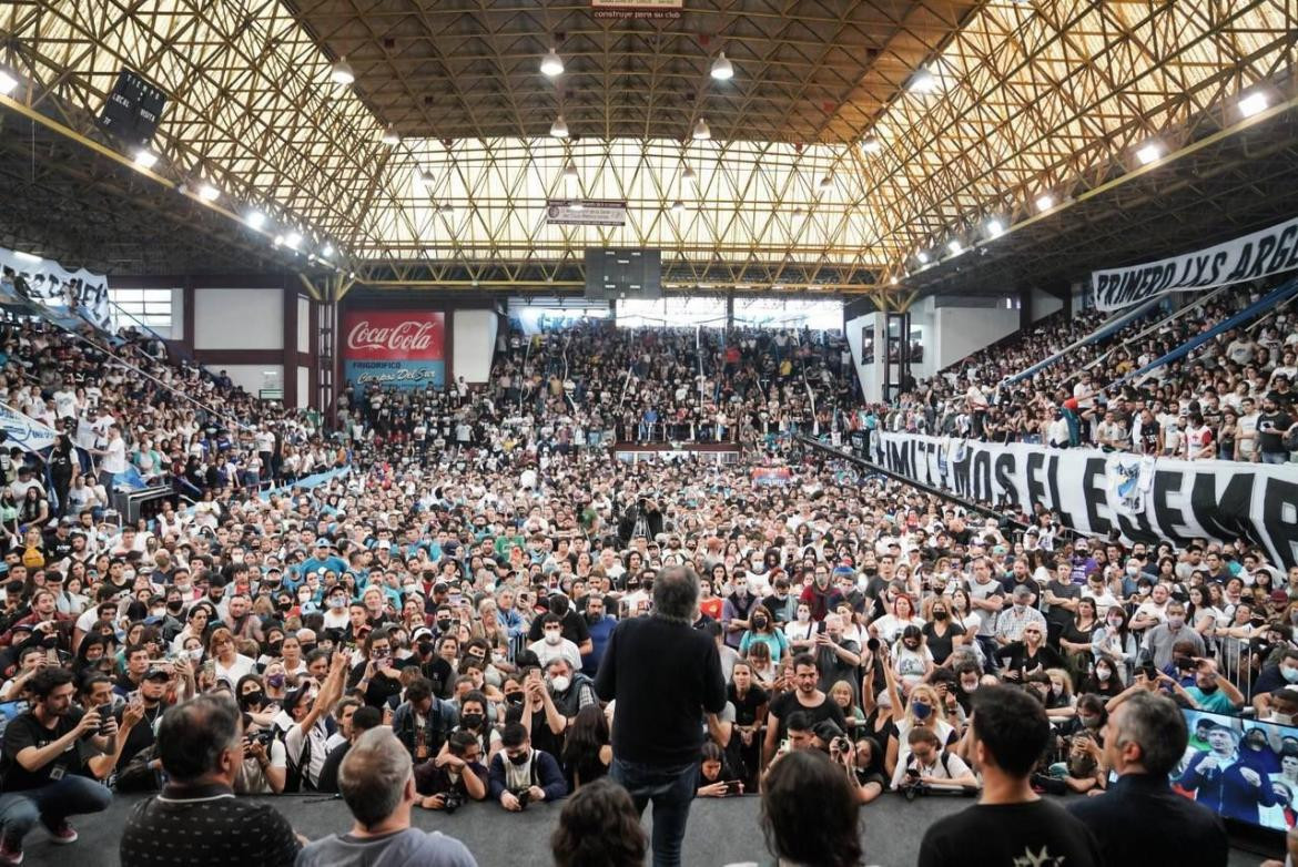 Máximo participó del homenaje a Néstor Kirchner en Lanús, AGENCIA NA