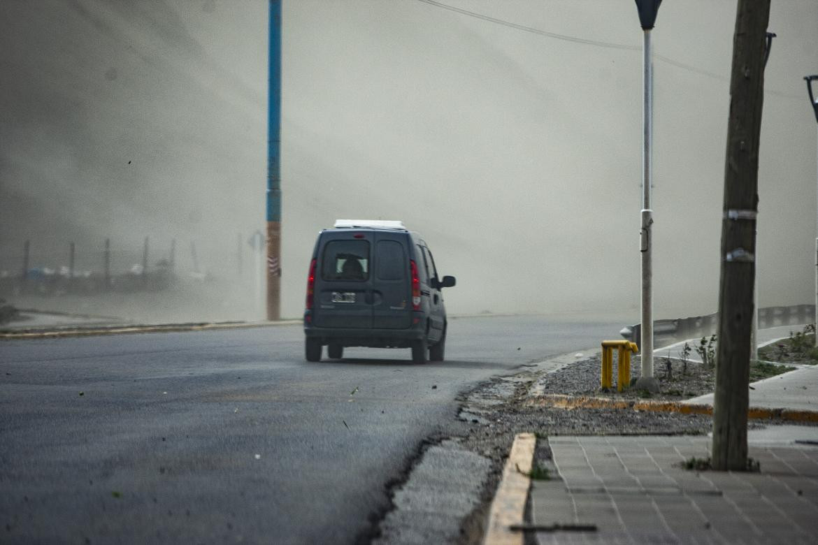 Destrozos por viento en Chubut