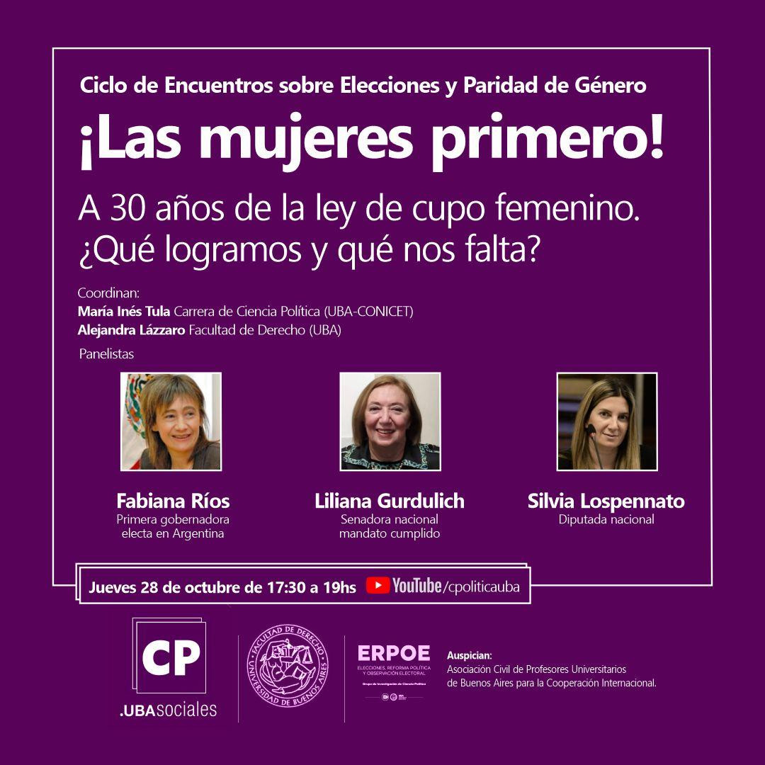 Ciclo de Encuentros sobre Elecciones y Paridad de Género