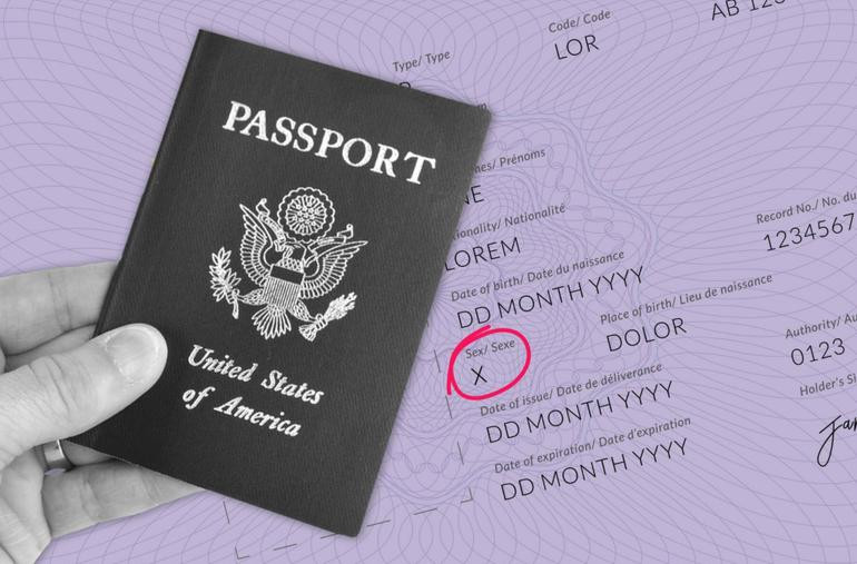 Pasaporte género X, Estados Unidos