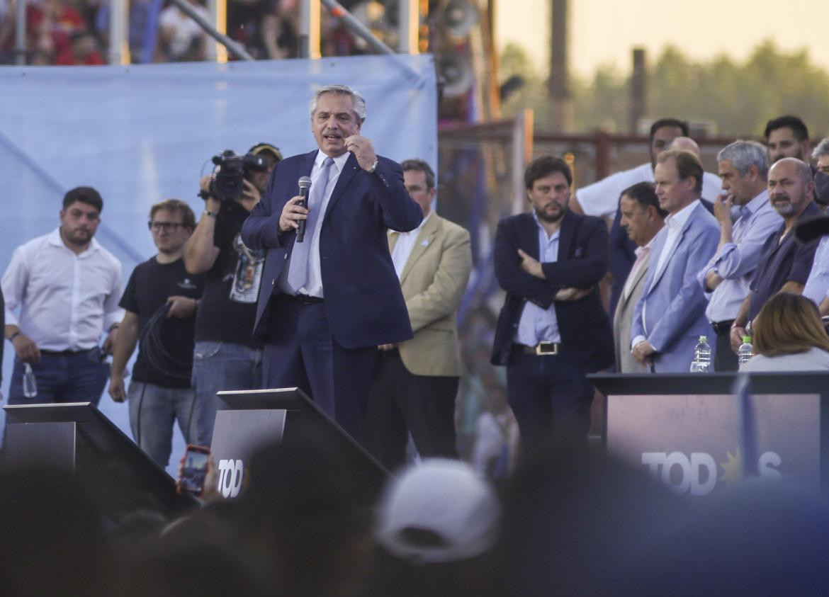 Alberto Fernández en acto homenaje por la muerte de Néstor Kirchner, AGENCIA NA