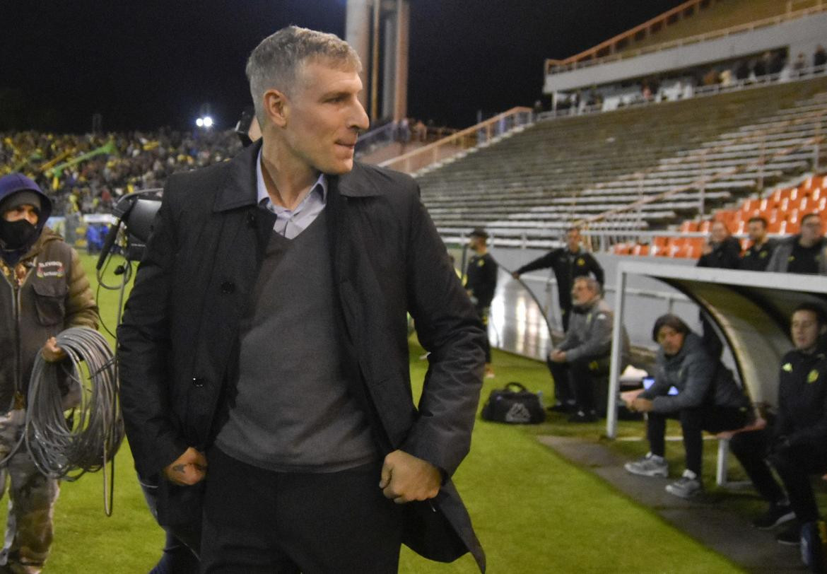 Martín Palermo, entrenador de Aldosivi. NA.