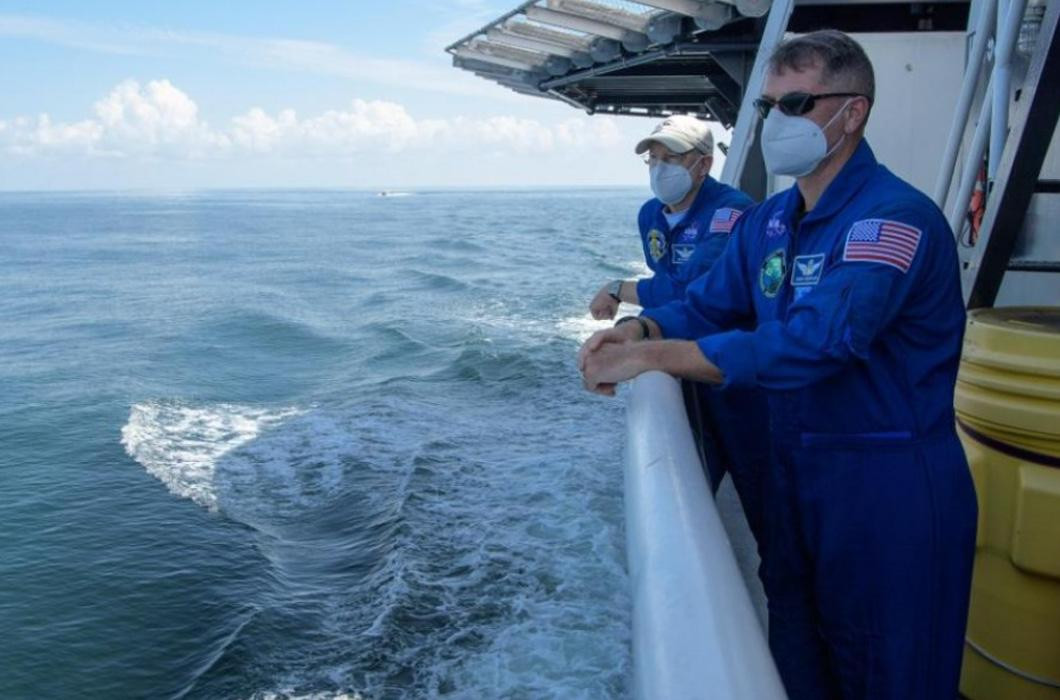 Astronautas de SpaceX y NASA, regreso a la Tierra, NA