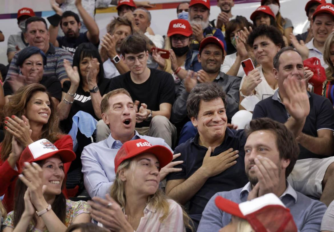 Cierre de campaña de Diego Santilli en La Plata, foto NA