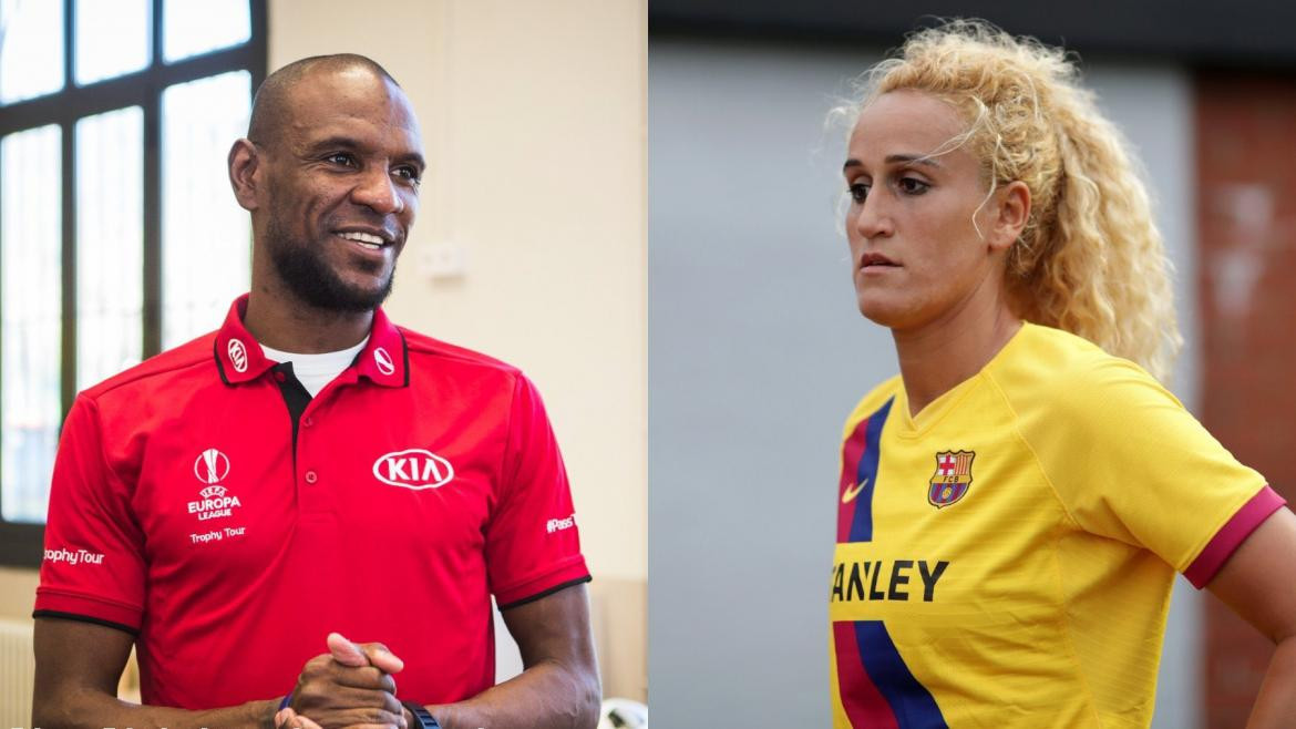 Abidal y Kheira Hamraoui, PSG