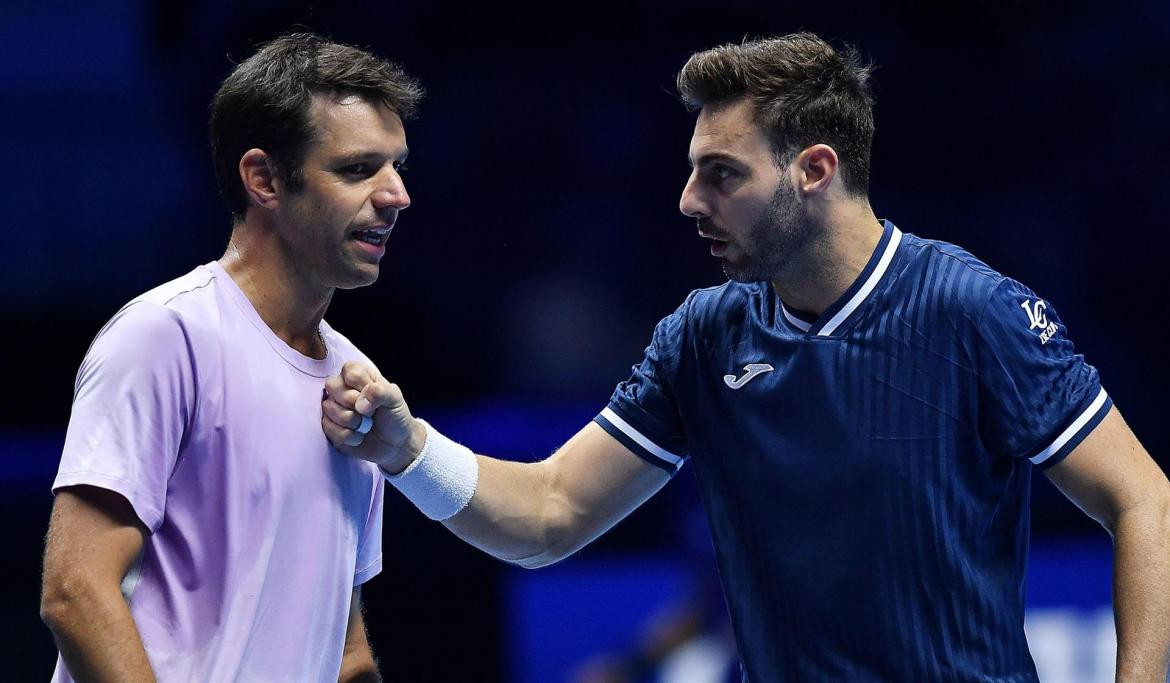 Horacio Zeballos y Marcel Granollers en el Masters de Turín, AGENCIA EFE