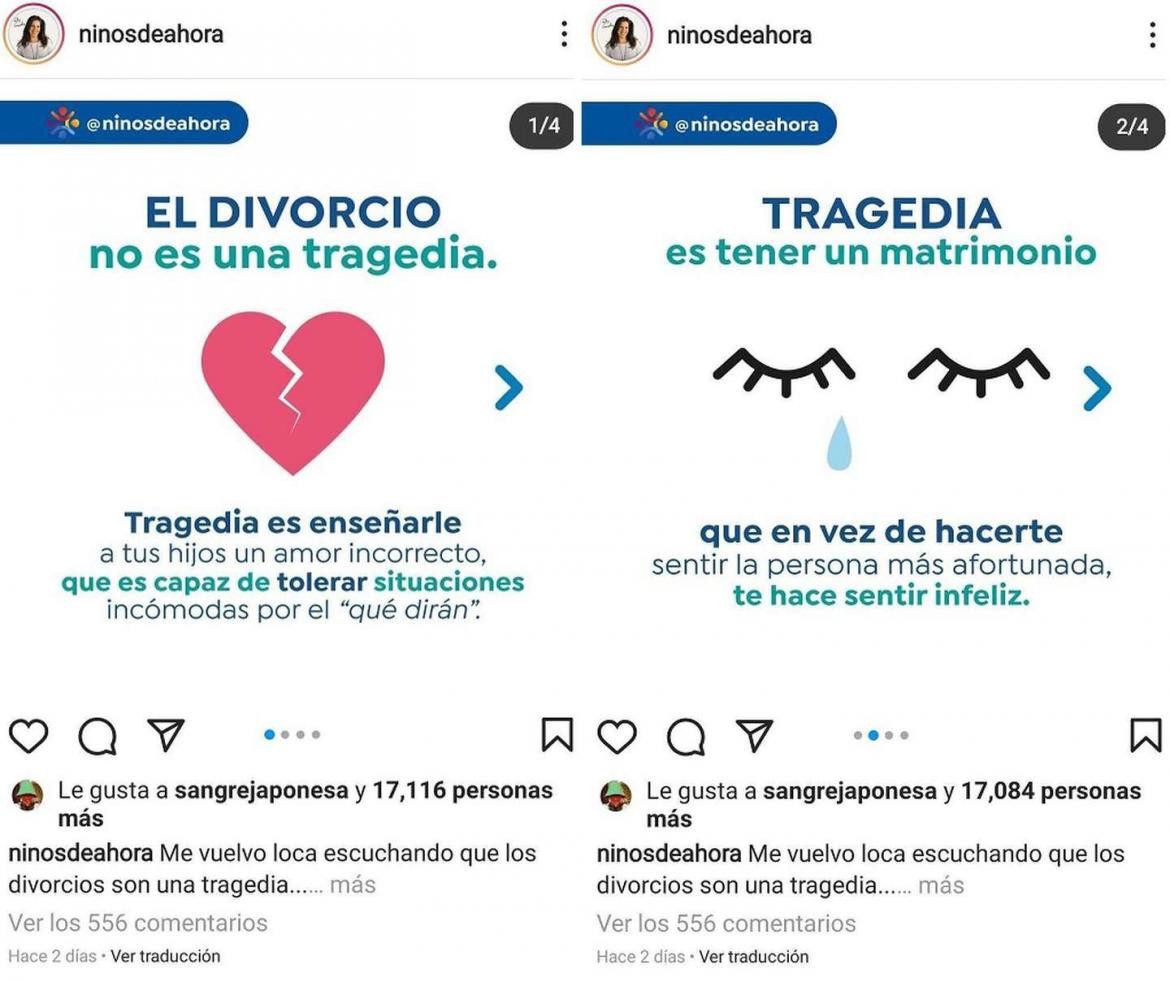 La China Suárez le dio like a una publicación sobre el divorcio