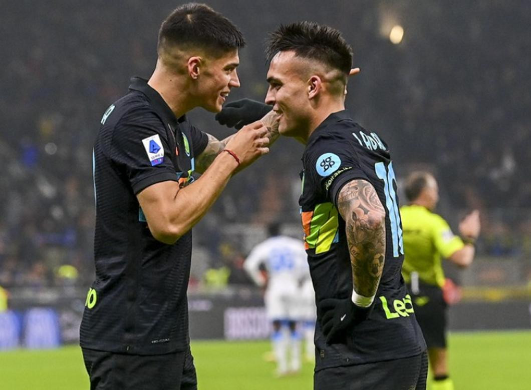 Festejo de Lautaro Martínez, Inter, Serie A, NA