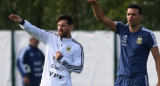 Messi y Scaloni