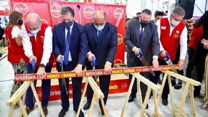 Fernando Gray, Juan Manzur y Matías Kulfas inauguraron una sucursal de Easy en Esteban Echeverría	