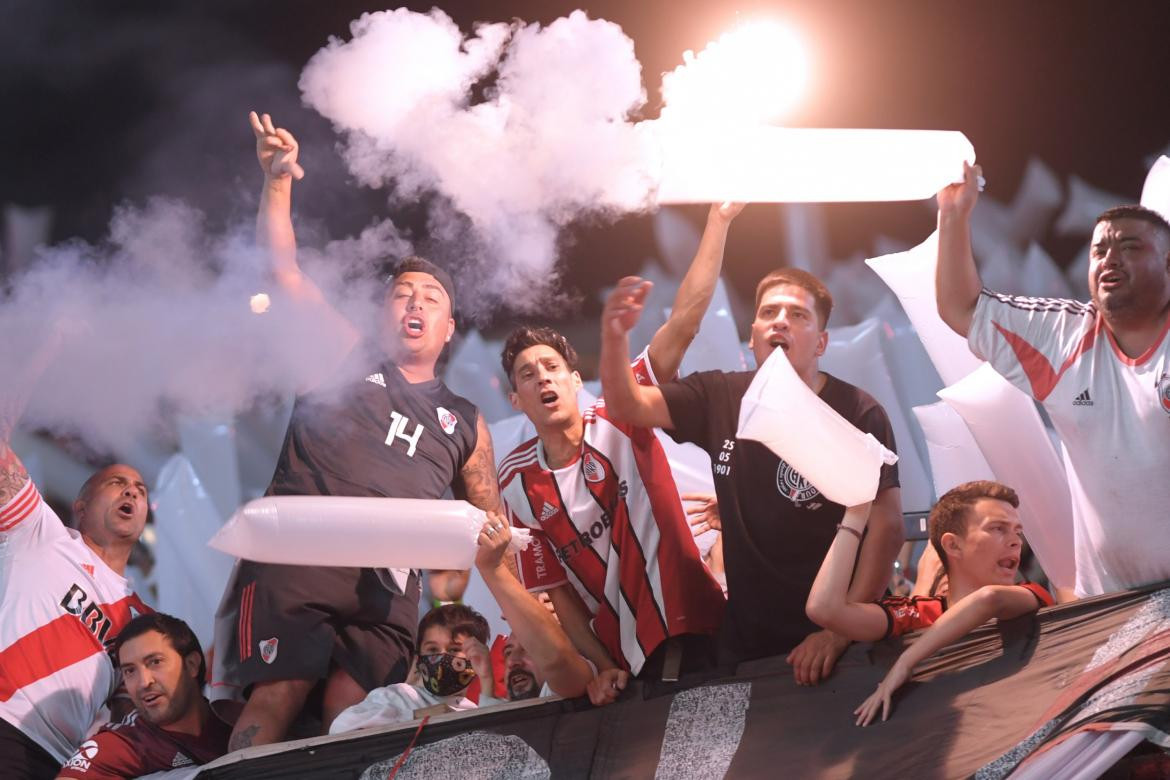 Hinchas de River en el Monumental, foto NA