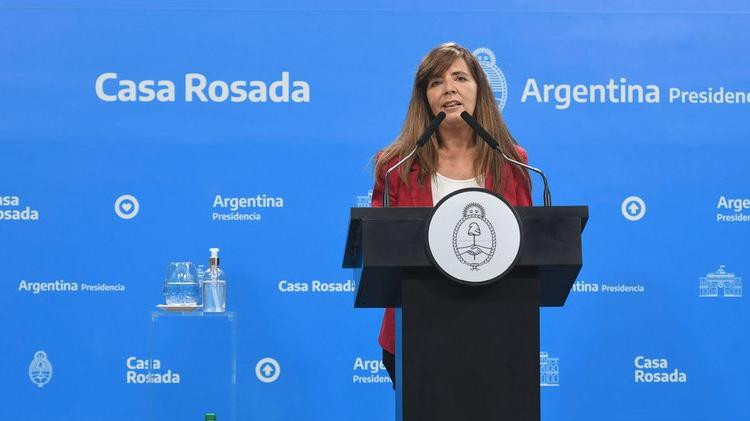 Gabriela Cerruti, portavoz del gobierno, foto prensa