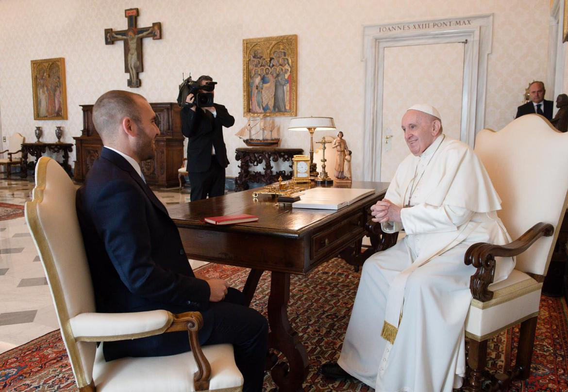 Martín Guzmán y el Papa Francisco, AGENCIA NA