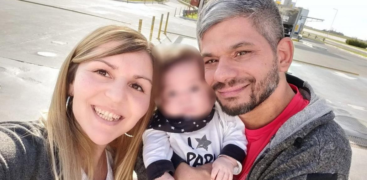 Adrián Albanese y su mujer - pizzero víctima de inseguridad en Banfield