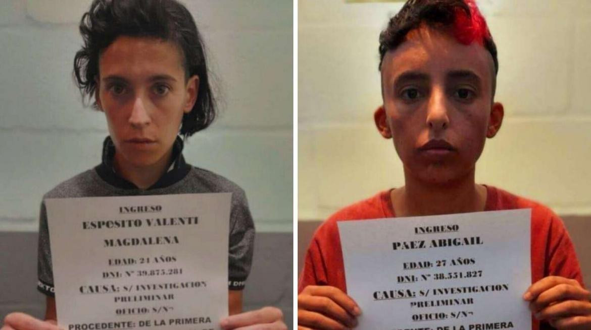 Magdalena Espósito Valenti, madre de Lucio, (izquierda) y Abigail Páez (derecha) son las principales sospechosas del asesinato de Lucio, Foto TN