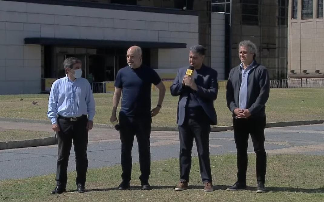 Horacio Rodríguez Larreta presenta a Jorge Macri, nuevo ministro de Gobierno porteño.