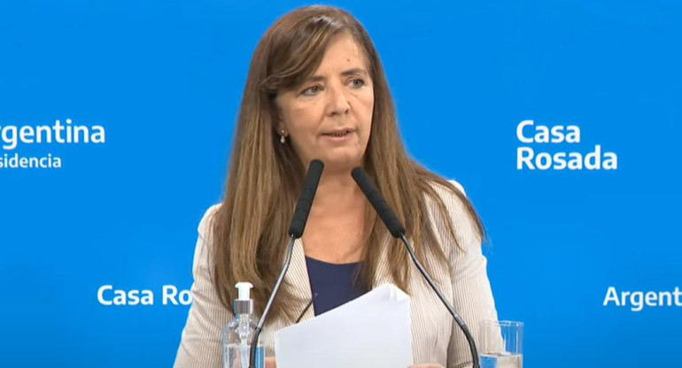 Gabriela Cerruti, vocera del Gobierno argentino