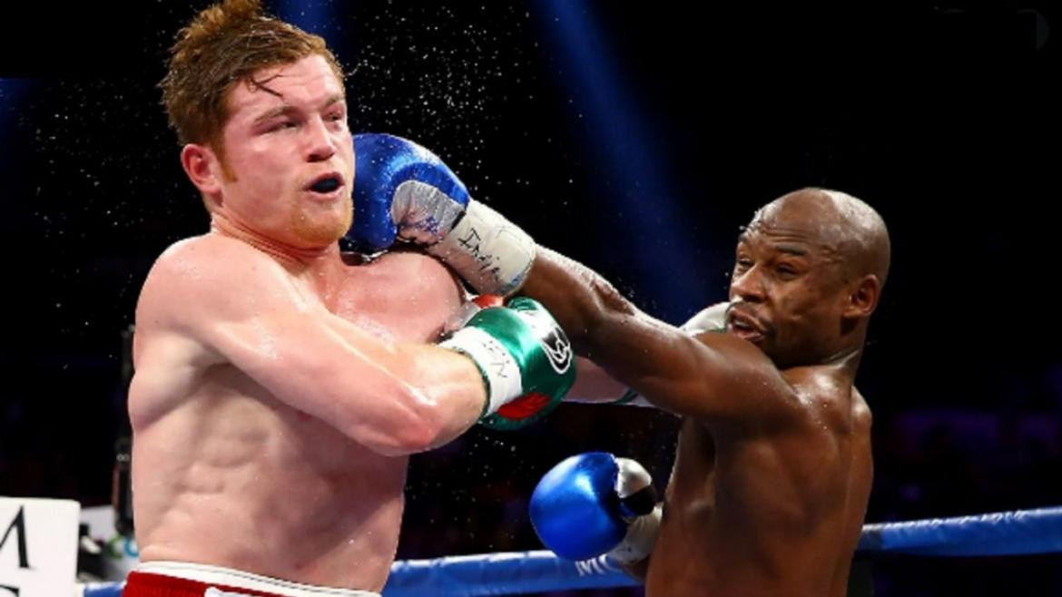 Canelo Álvarez y Floyd Mayweather