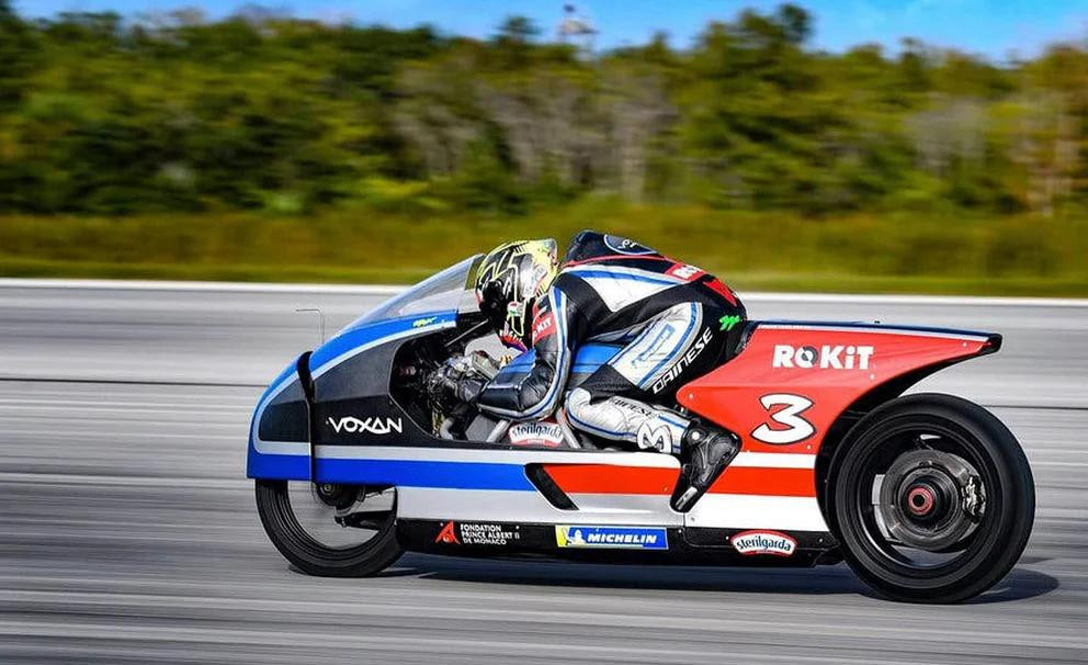 Una moto eléctrica supera los 460 km/h