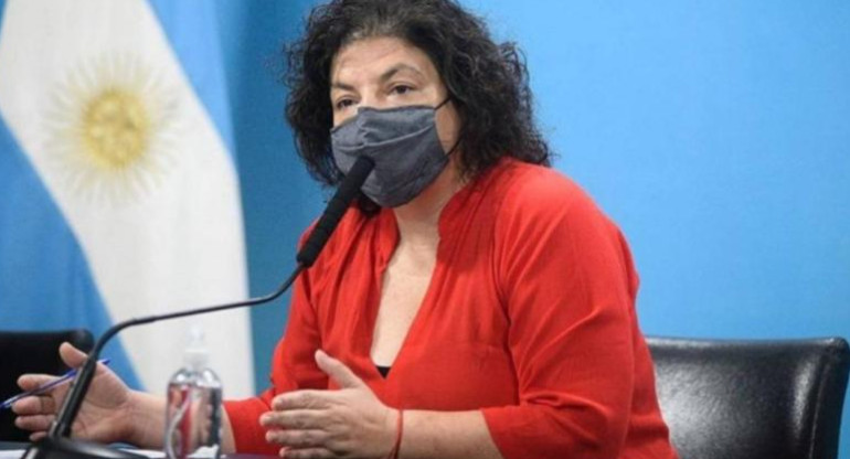 Carla Vizzotti, ministra de Salud, NA