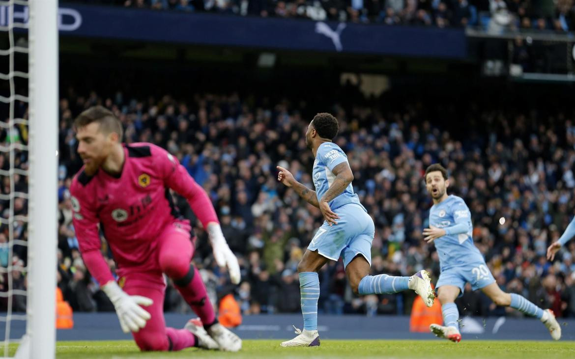 Festejo del Manchester City ante el Wolverhampton por la Premier League, AGENCIA EFE