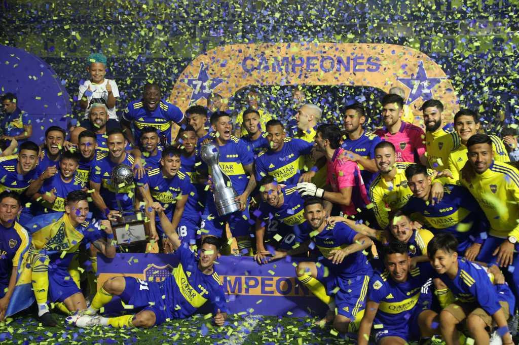 Boca Junior festejo la obtención de la Copa Argentina, NA