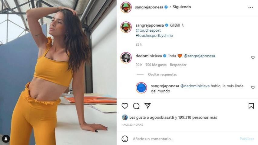 Mensaje de Eva De Dominici y la China Suárez en Instagram