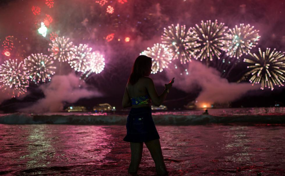 Fuegos artificiales, foto Reuters