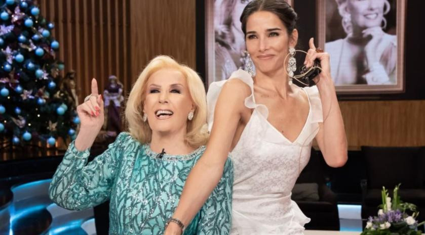 Mirtha Legrand y Juana Viale, foto NA