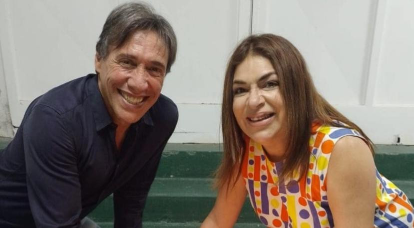 Fabián Gianola y Claribel Medina, actores, foto NA