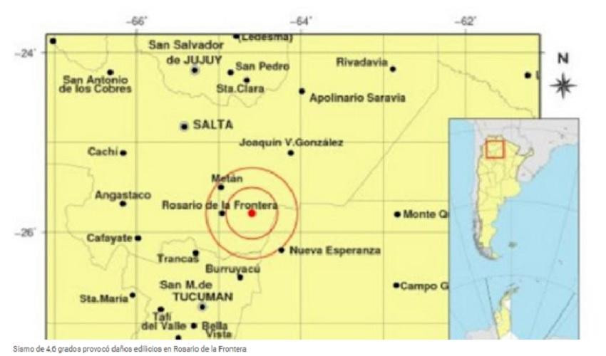 Sismo en Salta