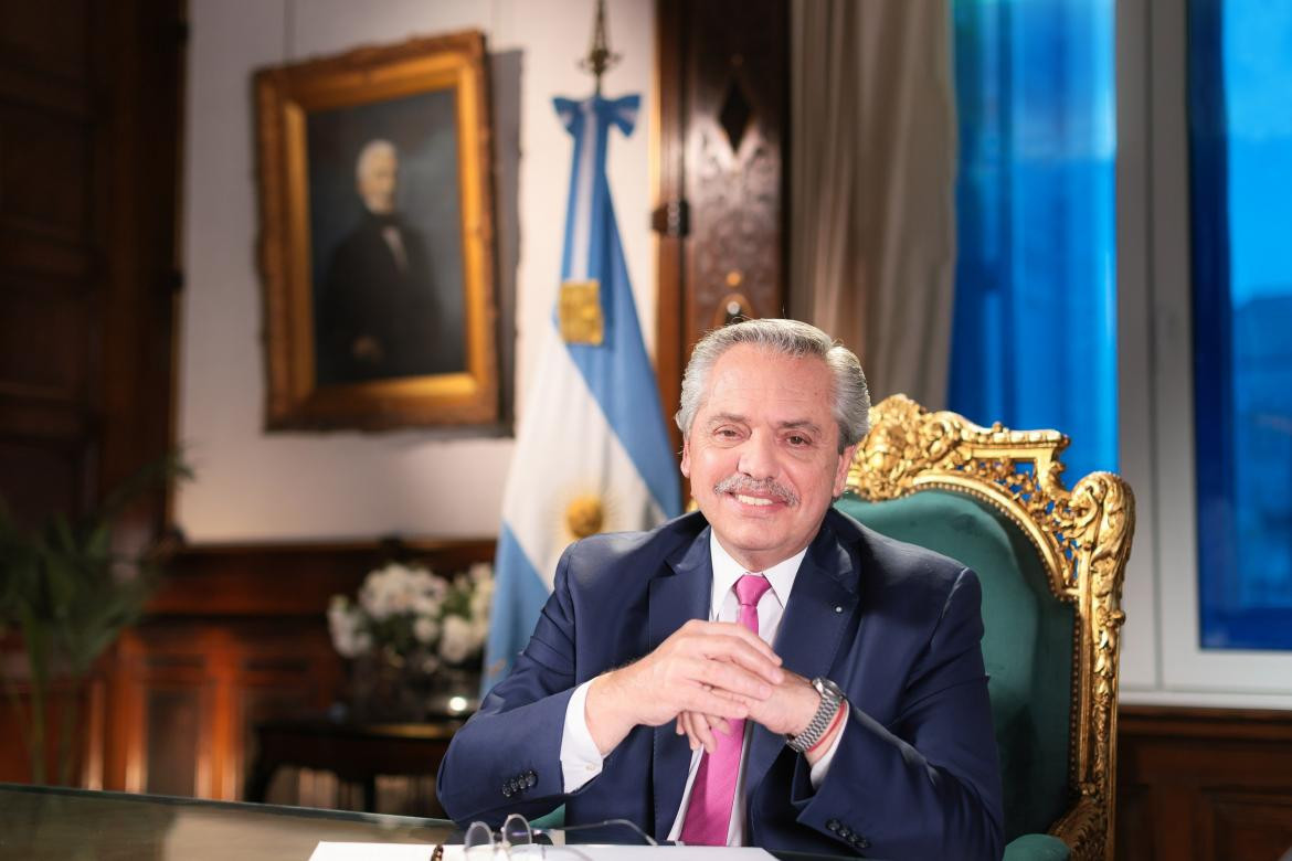 Alberto Fernández, mensaje navideño en cadena nacional, foto presidencia