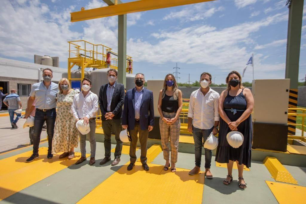 Malena Galmarini, Gabriel Katopodis y Alberto Descalzo inauguraron una Estación de Bombeo Cloacal 