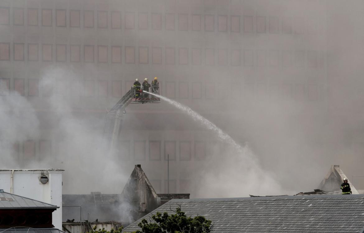 Incendio en el Congreso de Sudáfrica. Reuters. 