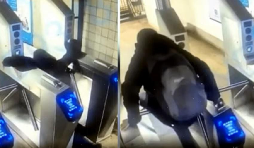 Video impactante: intentó saltar el molinete del subte, se rompió el cuello y murió	